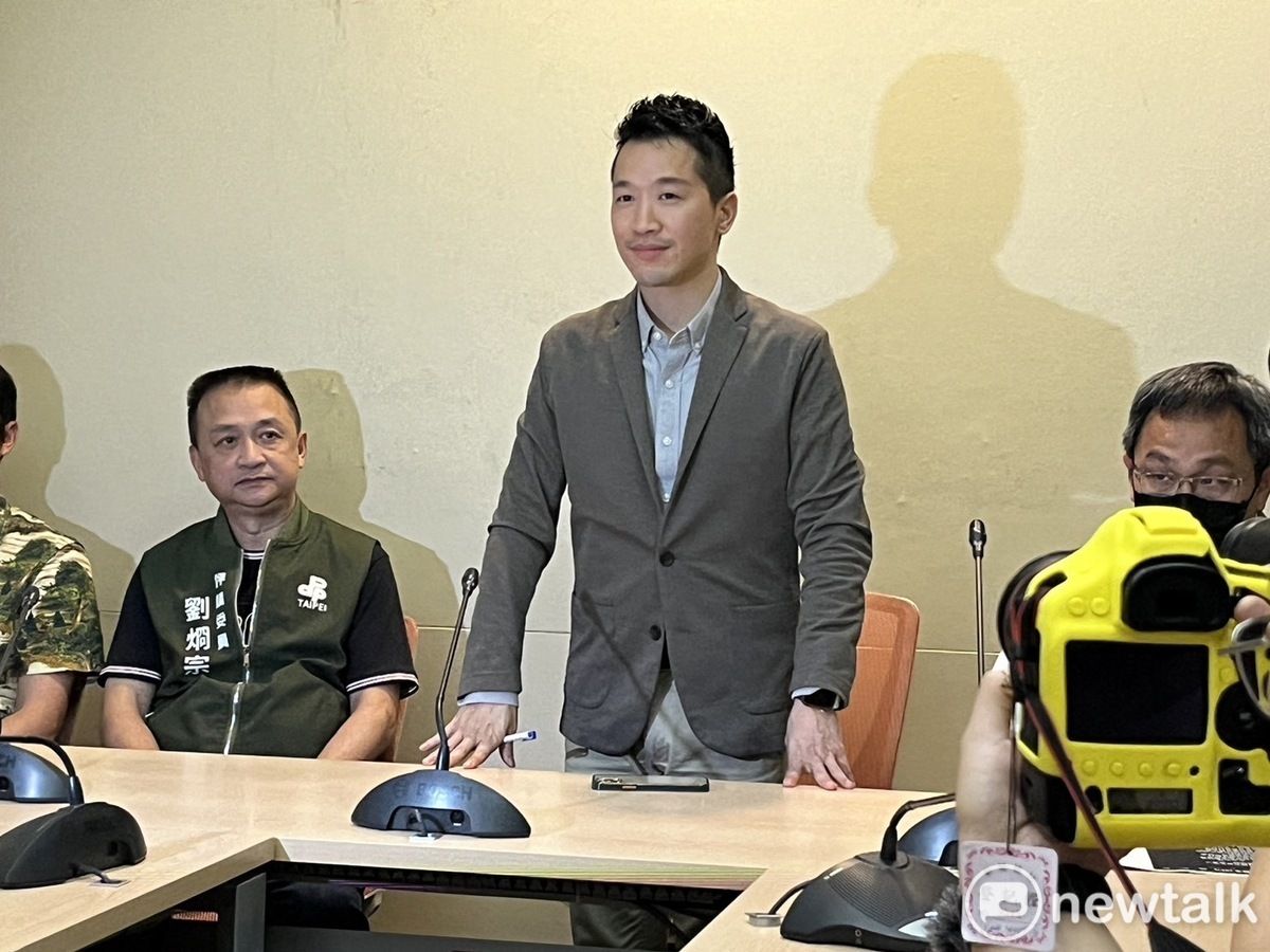 何志偉今舉行記者會。 圖：陳佩君／攝