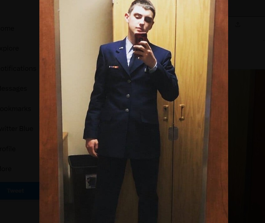 美國大批極機密情報外流，21歲麻州空軍國民兵成員特謝拉遭到逮捕。 圖：翻攝IG(資料照片)