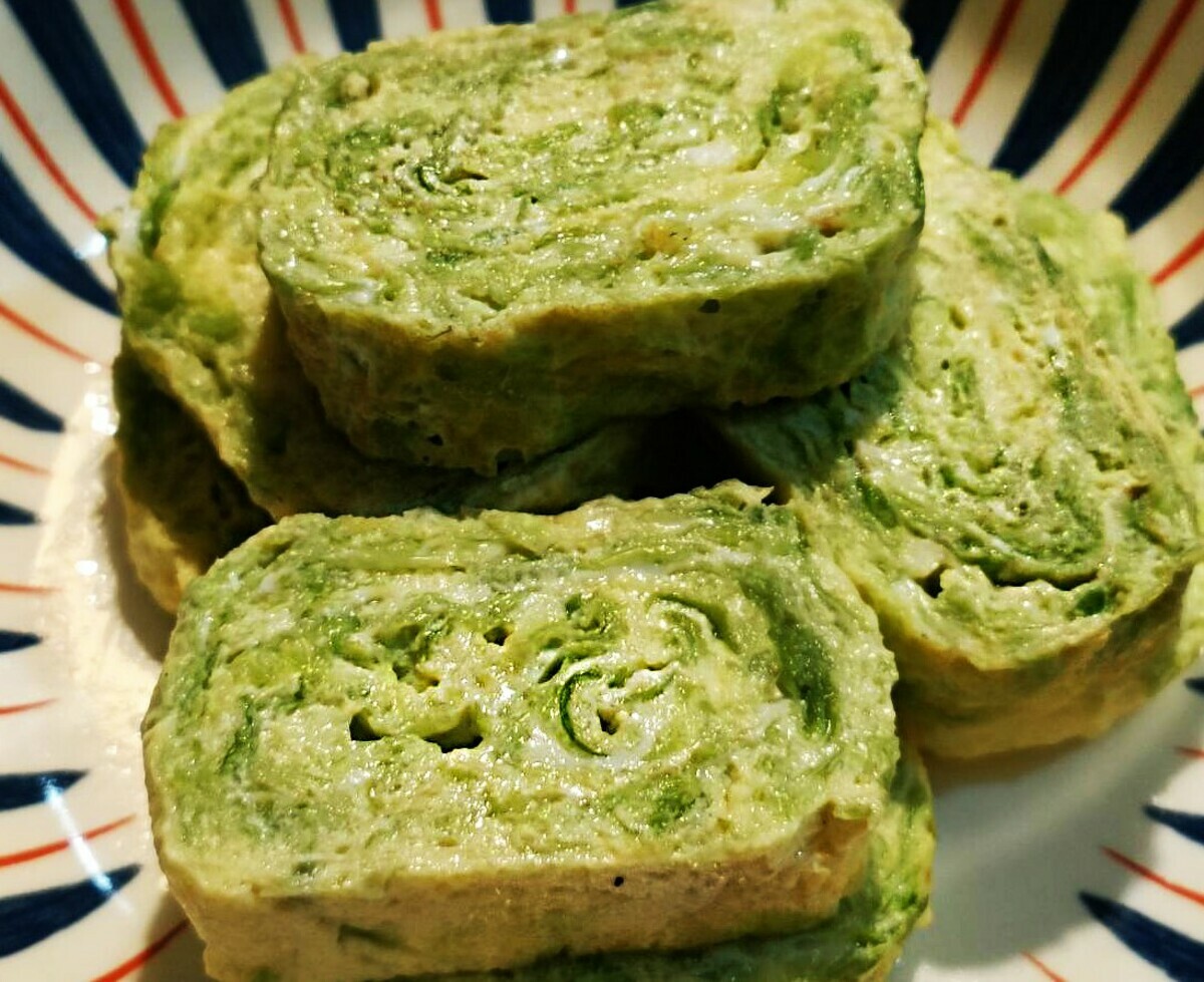 鵝仔菜玉子燒。 圖：新北市漁業處提供