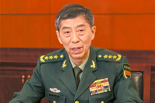 中國國防部長李尚福。 圖：擷取自中國國防部網頁