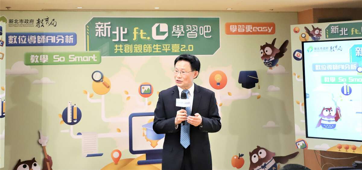 威盛電子副總經理黎少倫致詞。 圖：新北市教育局/提供