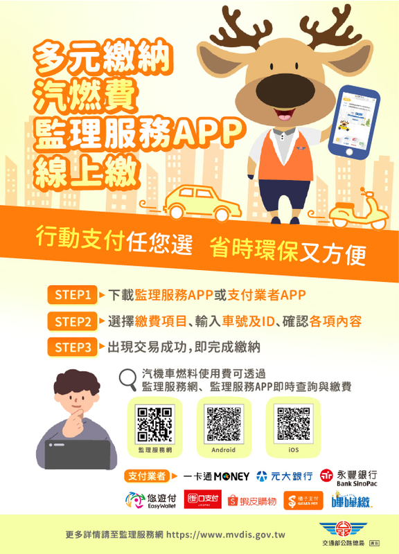 宣導繳納海報。 圖：台北區監理所提供