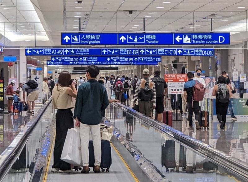 陸對台27分鐘禁航，桃園機場公司：起降時差在誤差範圍內。 圖：機場公司提供