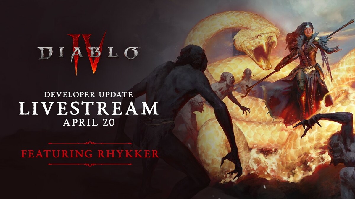 台北時間 4 月 21 日凌晨 2 點，鎖定《暗黑破壞神》英文官方Twitch 和 YouTube 頻道，觀賞最新的《暗黑破壞神 IV》開發者情報實況 圖：暴雪娛樂/提供