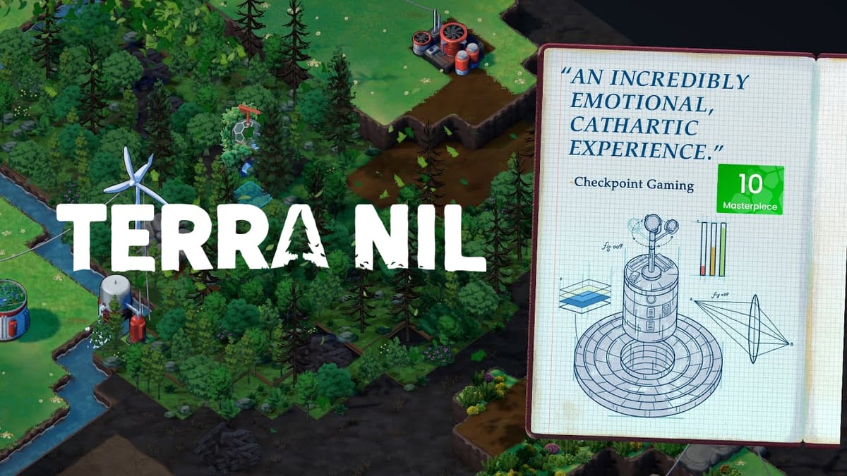 chill環保策略遊戲《伊始之地 Terra Nil》銷售逾30萬份，台灣「綠化勇士」Wannasinging老王、學長艾比出動 圖：Devolver Digital/提供