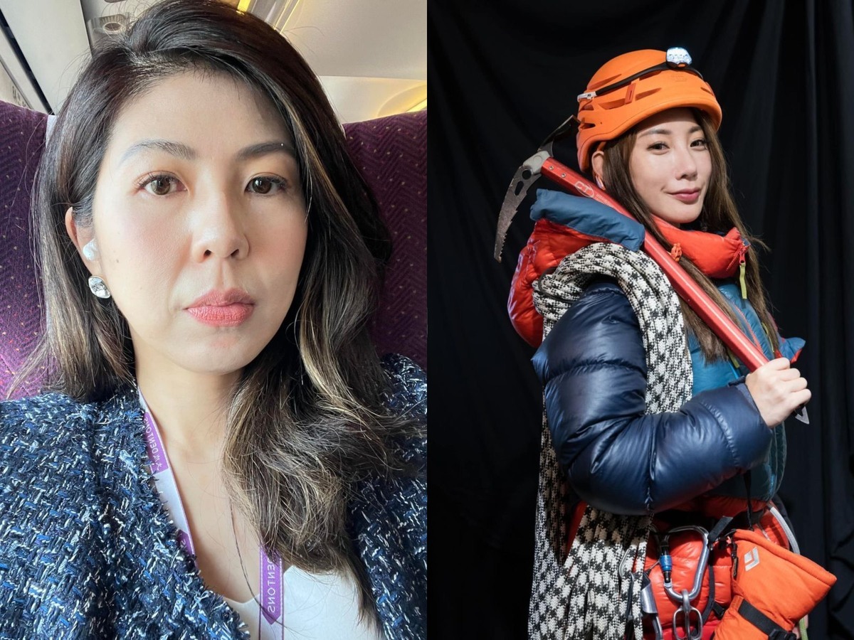 針對「登山女神」曾格爾（右）被爆介入已婚富商的家庭，知名律師李怡貞（左）疑似隔空開嗆。 圖：翻攝自FB/女人大律師李怡貞、曾格爾 Grace Tseng