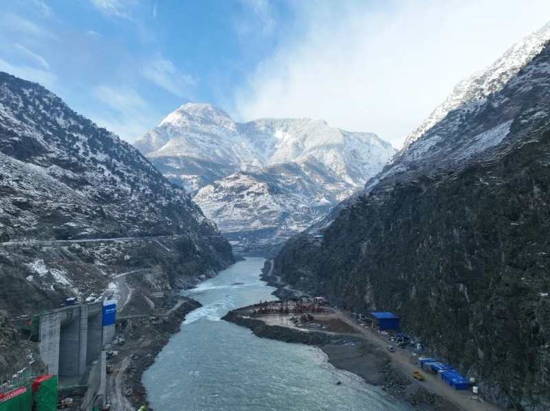 巴基斯坦達蘇水電站項目全景。 圖：翻攝自新浪財經