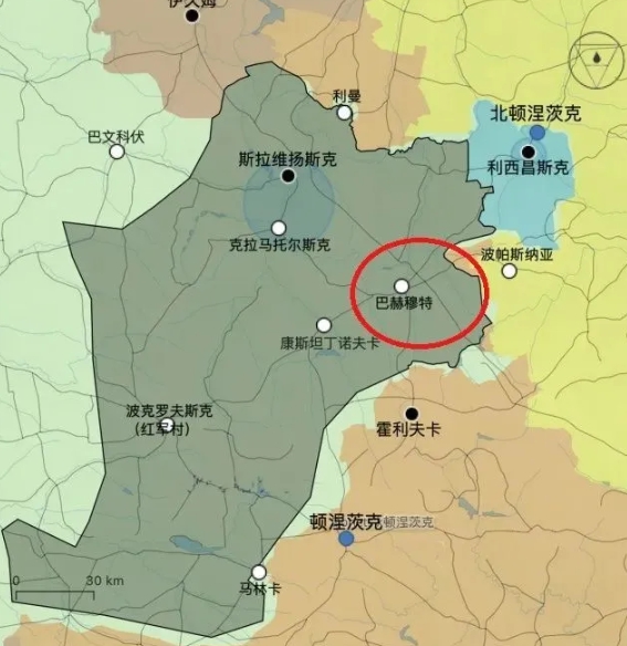 俄烏交戰最激烈的巴赫穆特戰區。 圖 : 翻攝自東城記