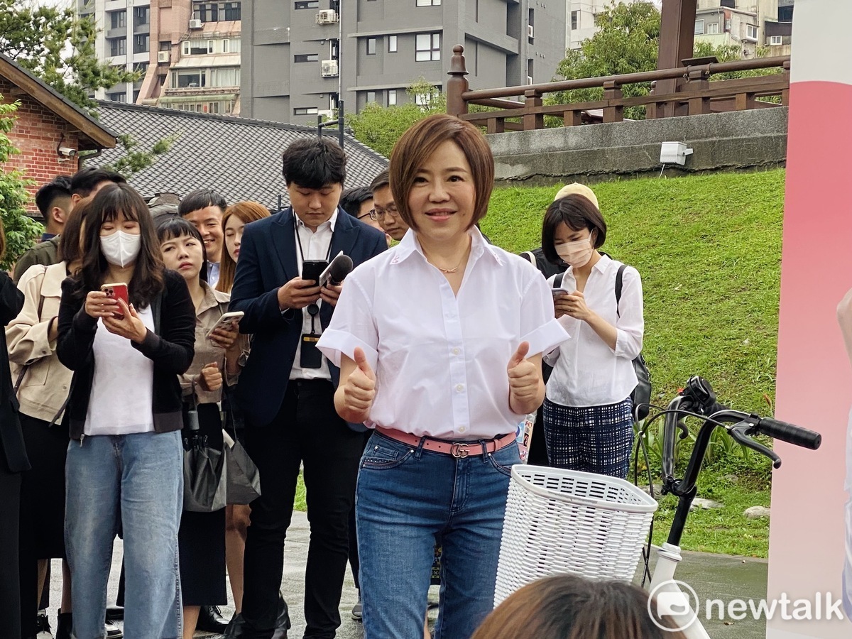 知名主持人于美人宣布參選中正萬華立委。 圖：周煊惠 / 攝
