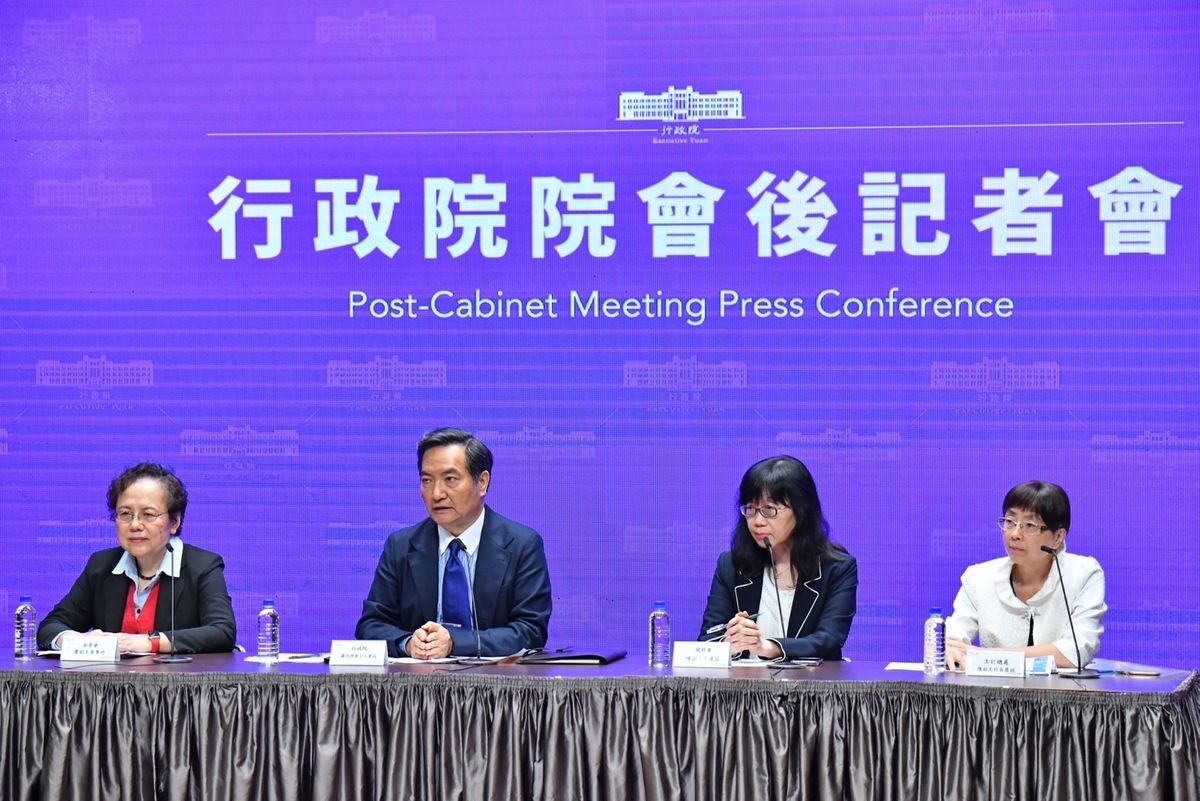 行政院今（20）天召開院會後記者會。 圖：行政院提供