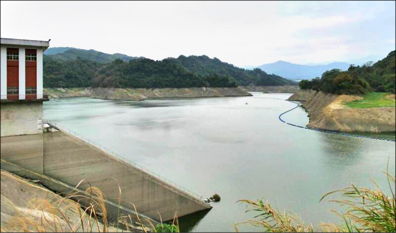 這波春雨為鯉魚潭水庫進帳950萬噸雨量。 圖：鯉魚潭管理中心／提供（資料照）
