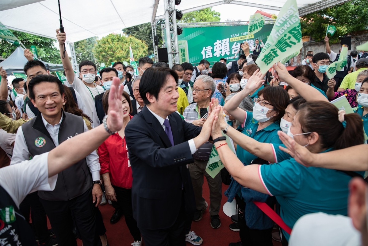 賴清德出席「加油站全國挺賴後援總會」成立大會。 圖:民進黨提供