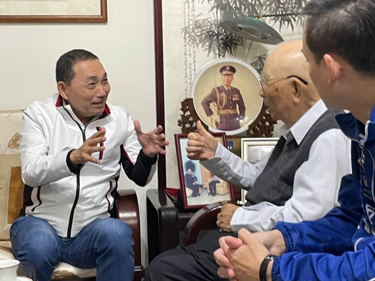 許歷農表態挺侯友宜選總統。 圖：取自新北市永和區公所-和平之鴿粉專