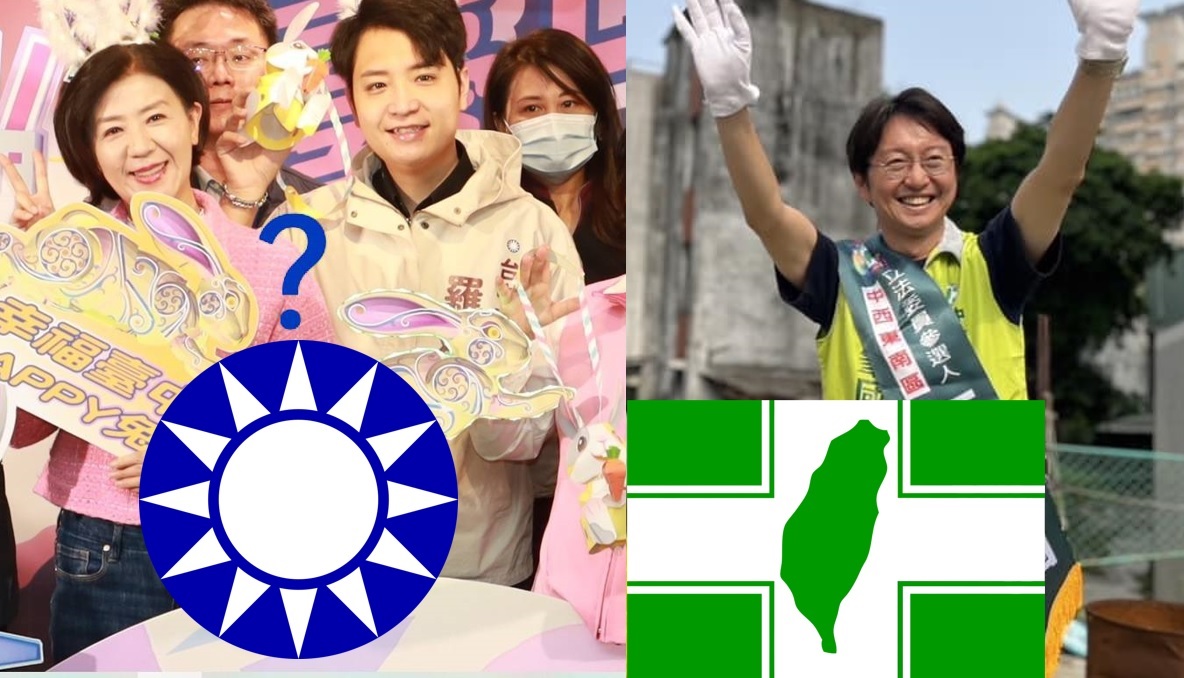 綠營江肇國（右）就戰鬥位置，藍營羅廷瑋未登記初選，又傳出副市長王育敏（左照左一）也是可能人選。 新頭殼合成照