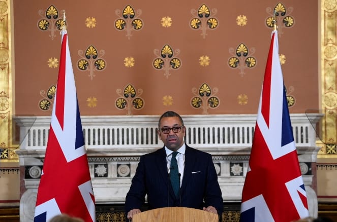 英國外交大臣克萊弗利。 圖 : 翻攝自IC Photo