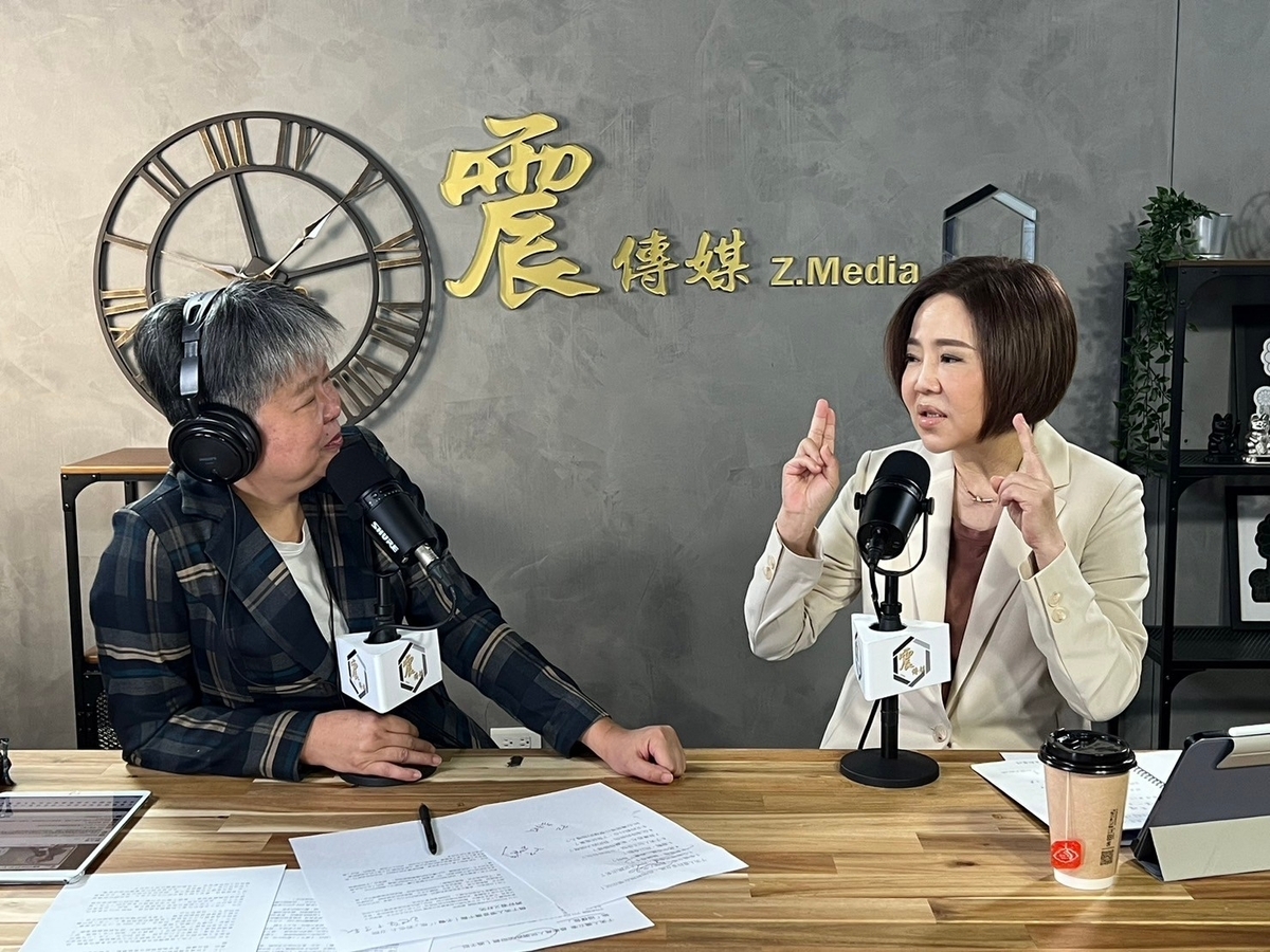于美人今天在《震傳媒》接受資深媒體人黃光芹網路節目《新聞不芹菜》專訪。 圖：震傳媒提供
