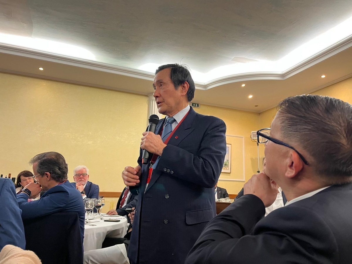 前總統馬英九赴希臘參加德爾菲經濟論壇。 圖：馬英九辦公室/提供
