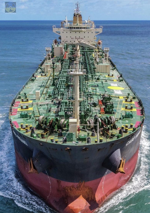 遭到伊朗扣押的油輪 Advantage Sweet 。 圖 : 翻攝自 MarineTraffic
