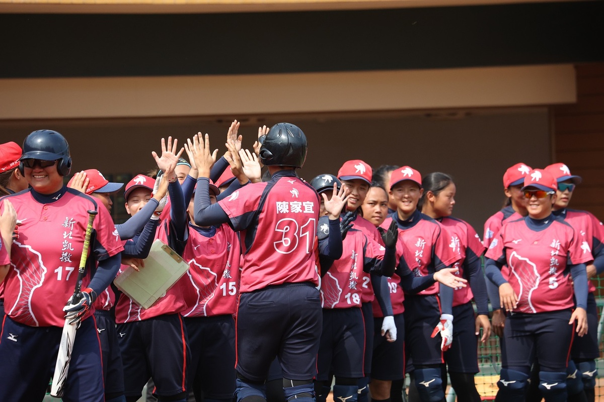 2023企業女壘聯賽，新北凱撒成績暫居龍頭。 圖：新北市體育處提供