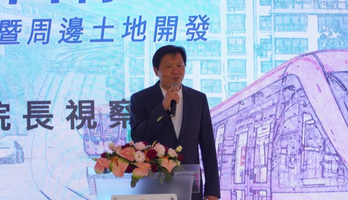 新北市副市長朱惕之致詞。 圖：新北市捷運局提供