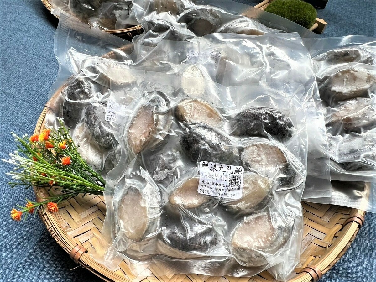 鮮凍貢寮鮑（九孔鮑）。 圖：新北市漁業處提供