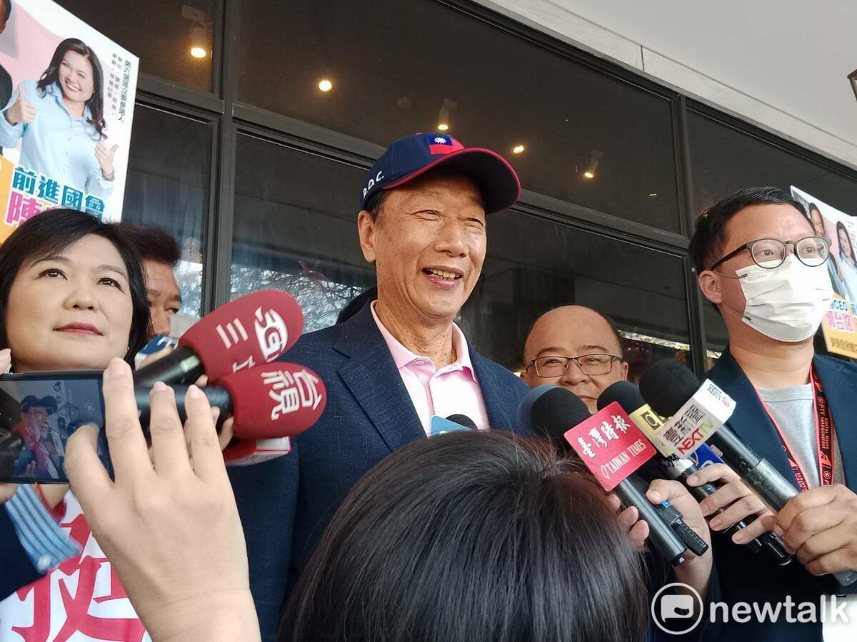 鴻海創辦人郭台銘再回應BNT採購爭議。 圖：孫家銘/攝（資料照）
