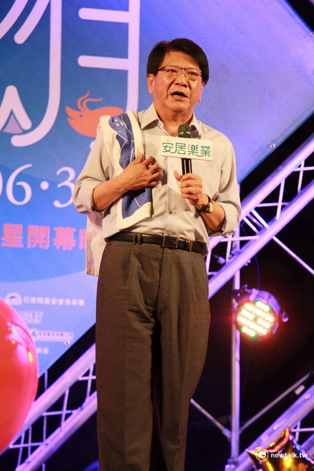 屏東縣長潘孟安表示，鮪魚季邁入第十七年，今年結合地方文化特色舉辦活動。 圖：呂晏慈攝