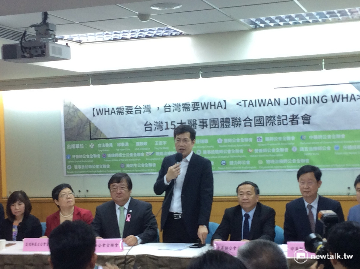 立委羅致政則表示，阻礙台灣不能參與WHA的，主要是政治的因素，請中共當局良心發現，台灣不能參與所付出的代價，不只政治的代價，還失去台灣的民心。 圖：程士華/攝