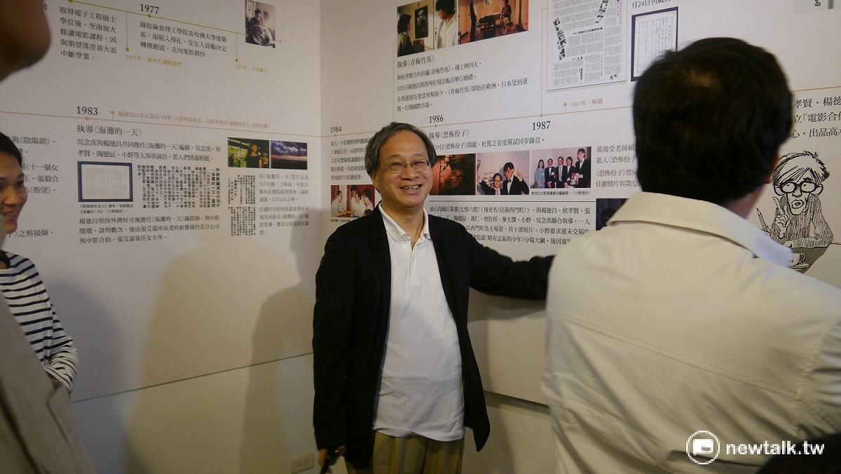 名編劇也是現任的台北市文化基金會董事長的小野(李遠)除了出席桃園電影節的「十年再見楊德昌」開幕展覽外也說:「我怕大家忘掉了他(楊德昌)，所以我一定要來。」 圖:桃園市政府/提拱