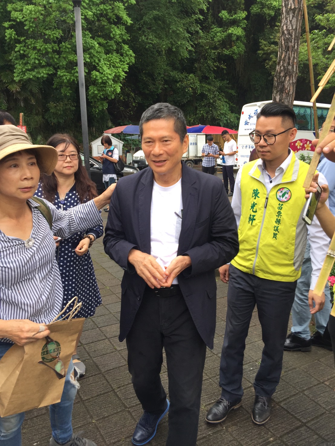 客委會主委李永得親赴現場。 圖：鄒麗泳攝