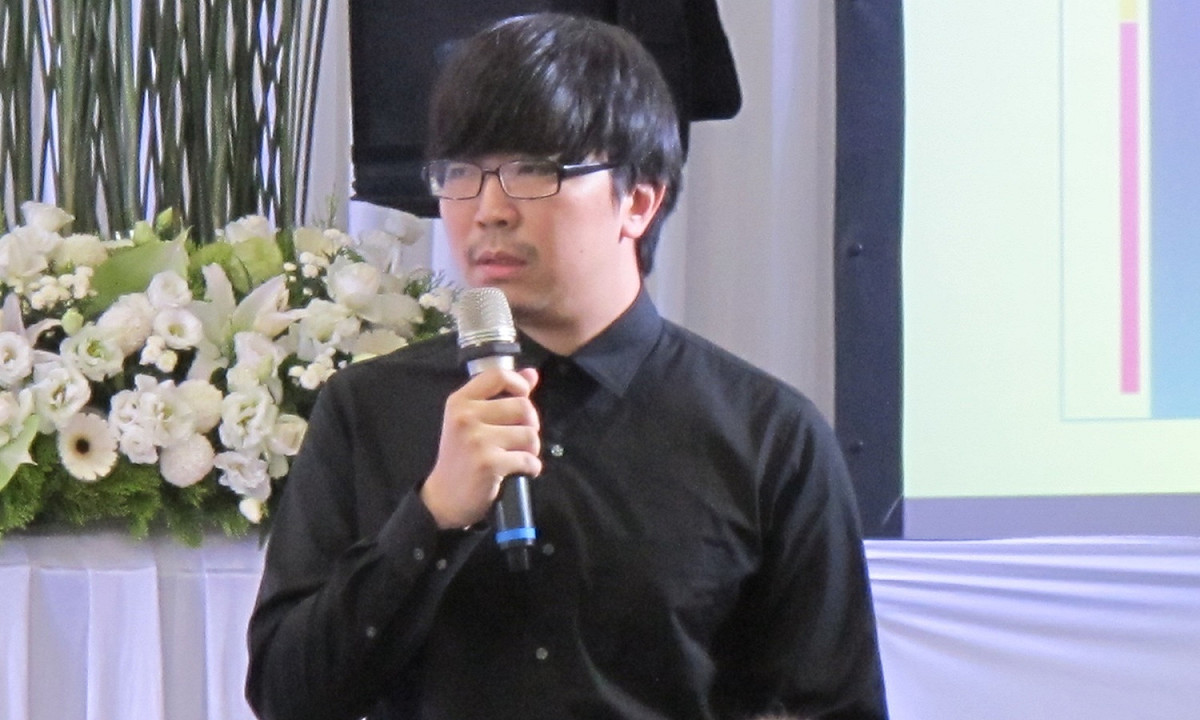 蔡有全獨子蔡心岳15日追思他與父親的情感。 圖：林朝億/攝