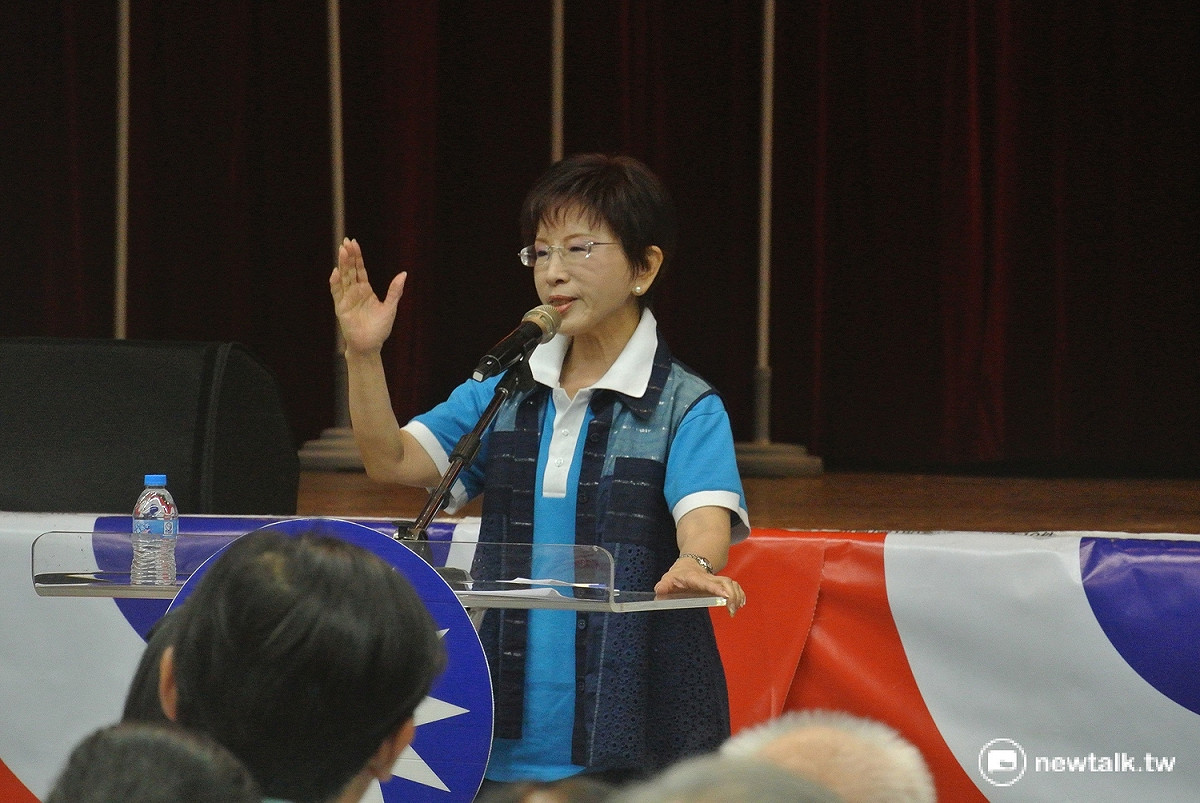 洪秀柱說團結不是用請客買票。 圖：唐復年/攝