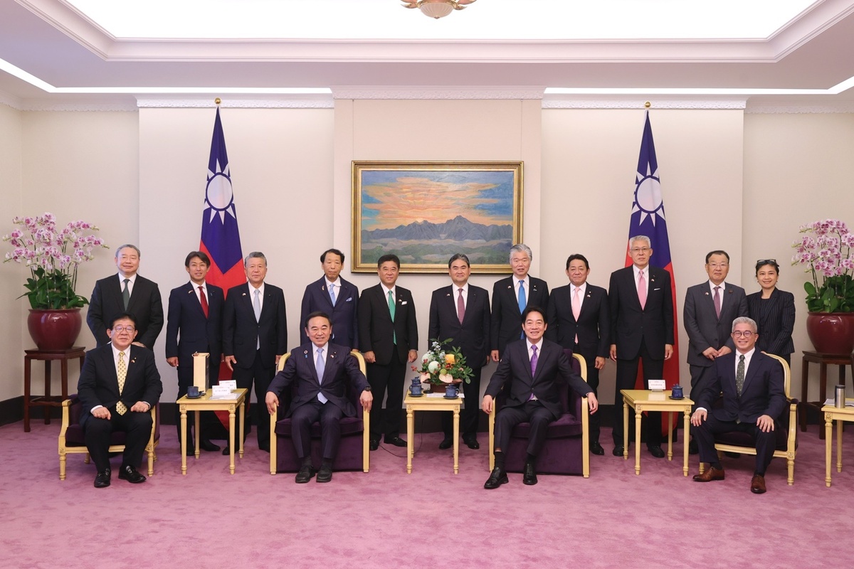 副總統賴清德3日上午接見「日本自民黨熊本國會議員訪台團」 圖：總統府提供