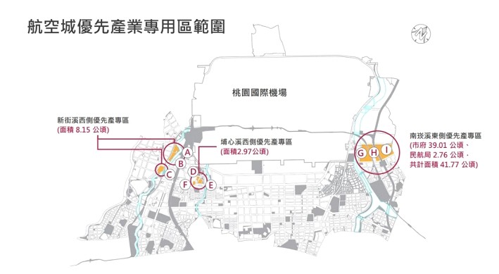 航空城優先產專區以低汙染、低耗能、低用水及高附加價值（三低一高）的產業型態為主要發展。 圖：桃園航空城公司提供