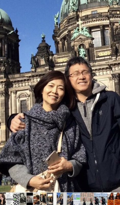 謝志偉（右）與夫人王齡慧伉儷情深，常說自己老婆思想很台。 圖：新頭殼資料照／翻攝自謝志偉臉書