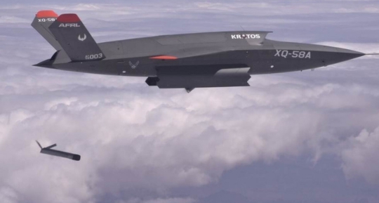 美軍無人機空投Altius-600M。 圖 : 翻攝自US Airforce