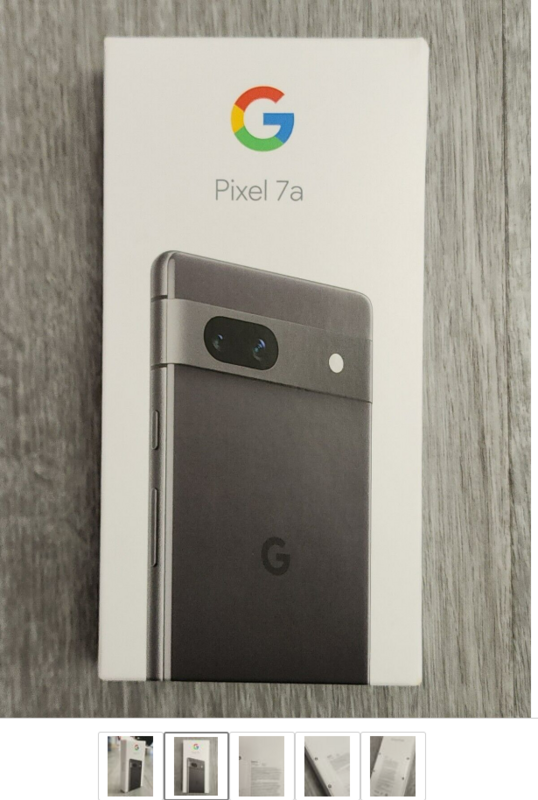 根據eBay的賣家介紹，這款Pixel 7a都是「未拆封新機」，並且已經有買家下單購買。 圖：翻攝自eBay