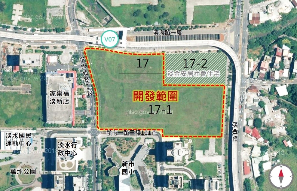 開發基地位置圖。 圖：新北市捷運局提供