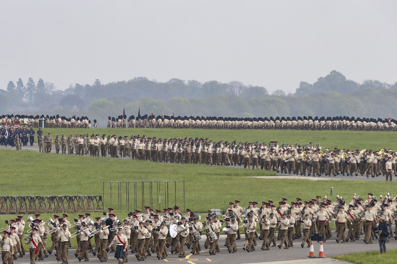 英國國王查爾斯加冕典禮，軍容壯盛。 圖 : 翻攝自伊國國防部