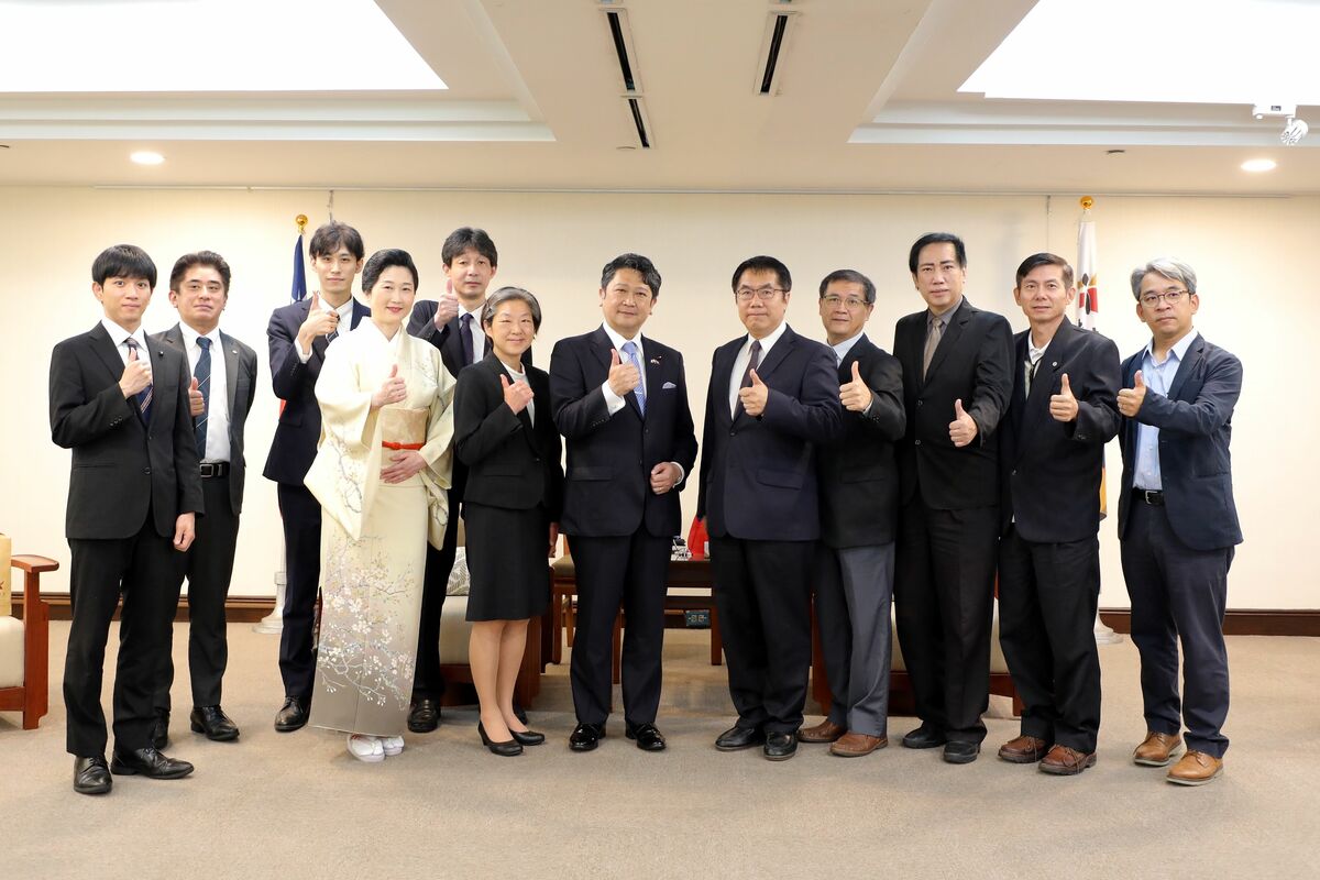 台南市長黃偉哲接見金澤市訪問團。 圖：台南市政府提供