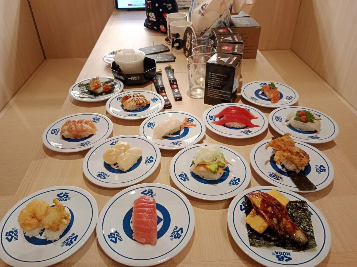 「藏壽司」的新鮮餐點。 圖：孫家銘攝