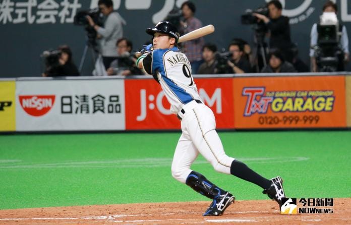 日本火腿鬥士隊遊擊手中島卓也。 圖／記者葉政勳攝