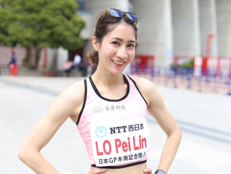 跨欄女神羅佩琳！大阪木南道孝田徑賽創賽季最佳。 圖/查爾斯運動行銷提供