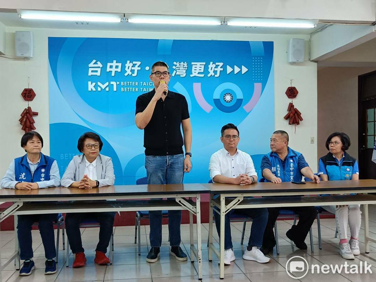 連勝文出面協調 沈智慧宣布退出台中市第五選區立委初選。 圖：唐復年／攝