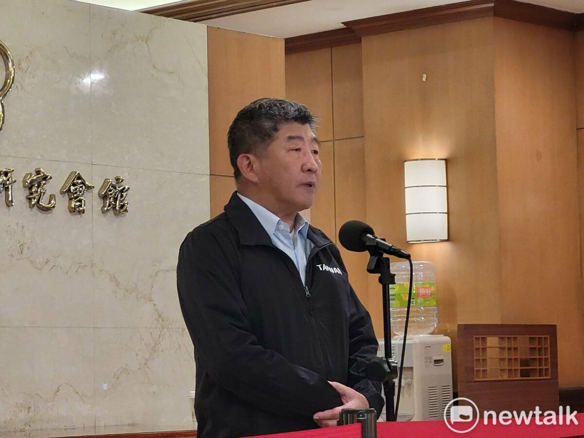 陳時中上午赴立法院出席活動。 圖：陳佩君／攝