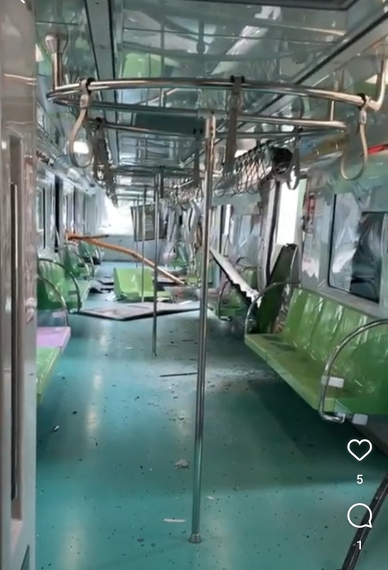台中捷運今(10)日中午傳出意外事故。 圖：翻攝自PTT