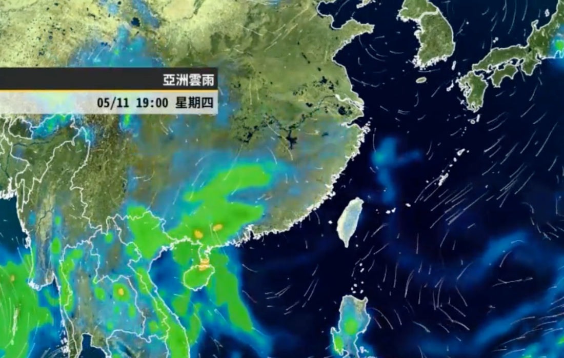 今天降雨部分會是在東風迎風面的東半部，有些零星局部的短暫陣雨，在山區到了午後因為熱力作用也有降雨。 圖：翻攝自天氣風險公司臉書