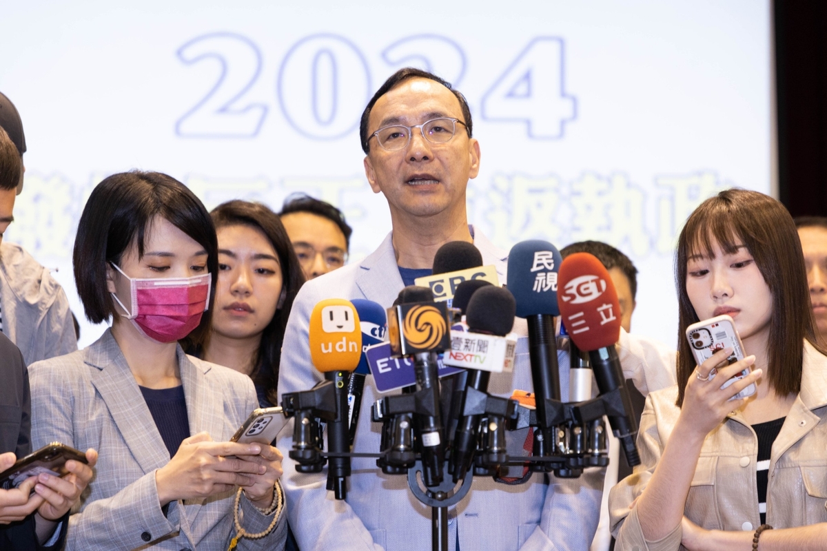 國民黨主席朱立倫預告國民黨下周就會推出最強候選人。 圖：國民黨文傳會/提供