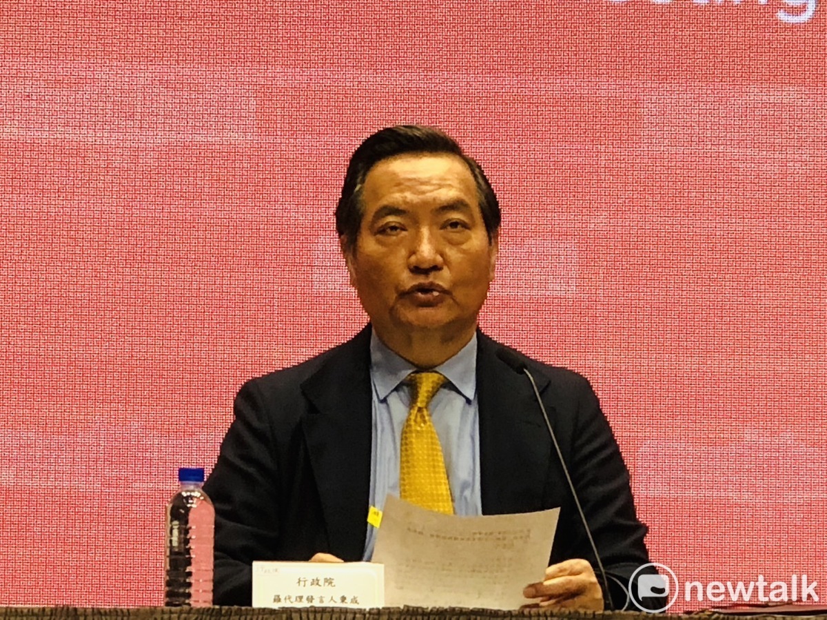 行政院代理發言人羅秉成。 圖：謝莉慧/攝