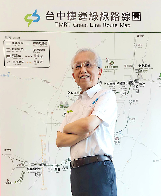 中捷意外釀1死10傷，董事長林良泰在記者會上才剛為死者默哀完畢，隨即就要大家鼓掌為自己叫好，甚至自己帶頭拍手。 圖：取自台中捷運官網（資料照）
